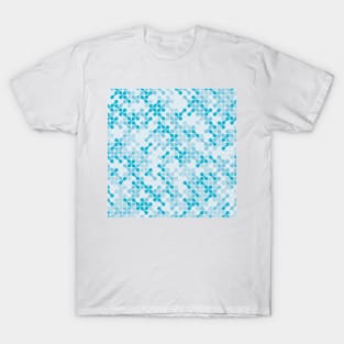 Nice metaball pattern abstract in blue T-Shirt
